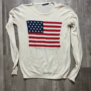 Brandy Melville American Flag Sweater Women’s One Size